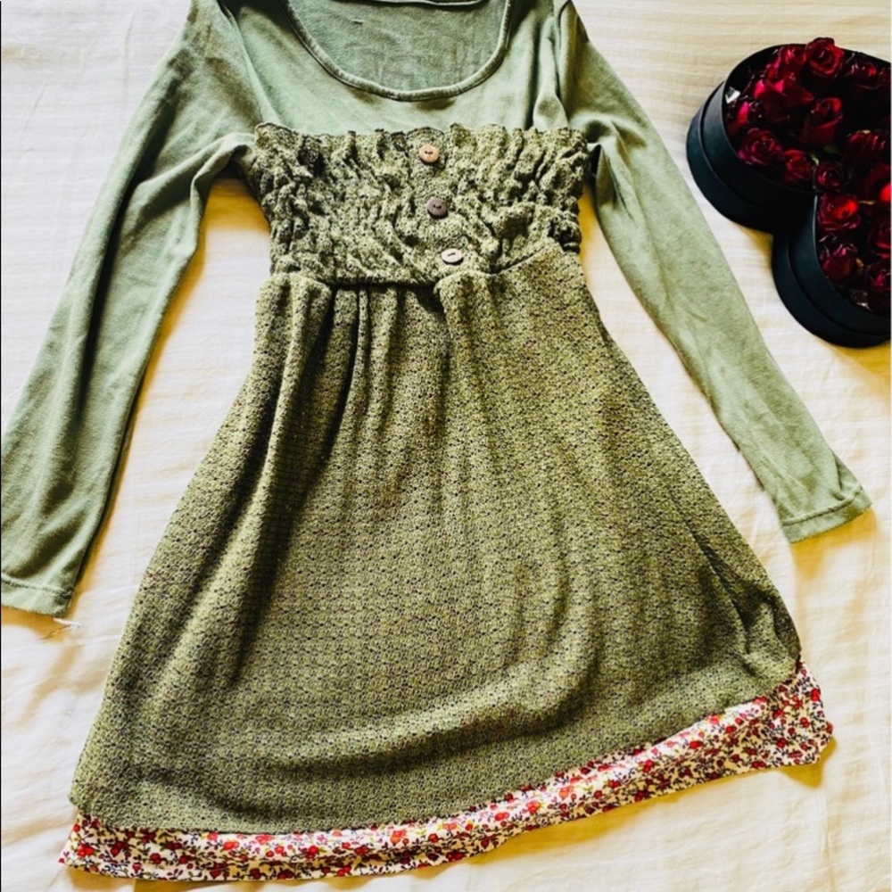 Womens Knit Fit & Flare Dress - Picture 6 of 9